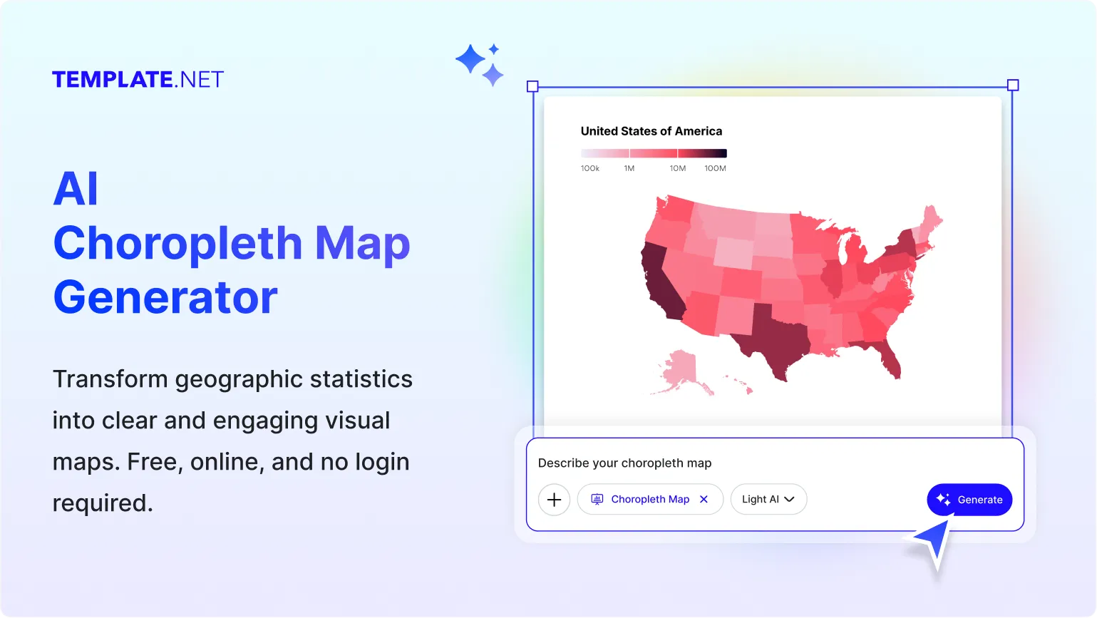Free AI Choropleth Map Generator, AI Choropleth Map Maker Online